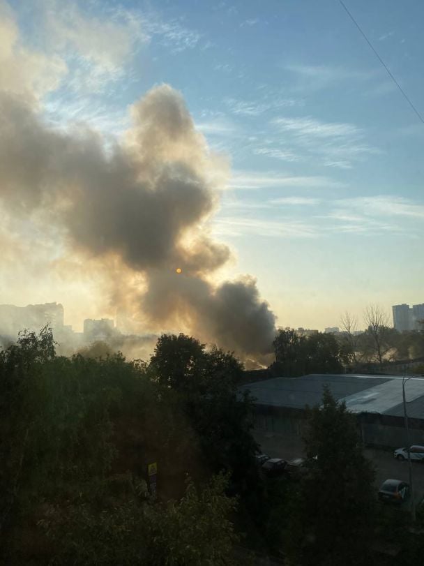 Пожежа у Москві 1 вересня / Фото з російських пабліків