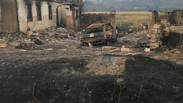 Пожежа у Новокам'янці_8 / © Facebook / Павел Жебривский