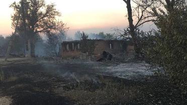 Пожежа у Новокам'янці_5 / © Facebook / Павел Жебривский