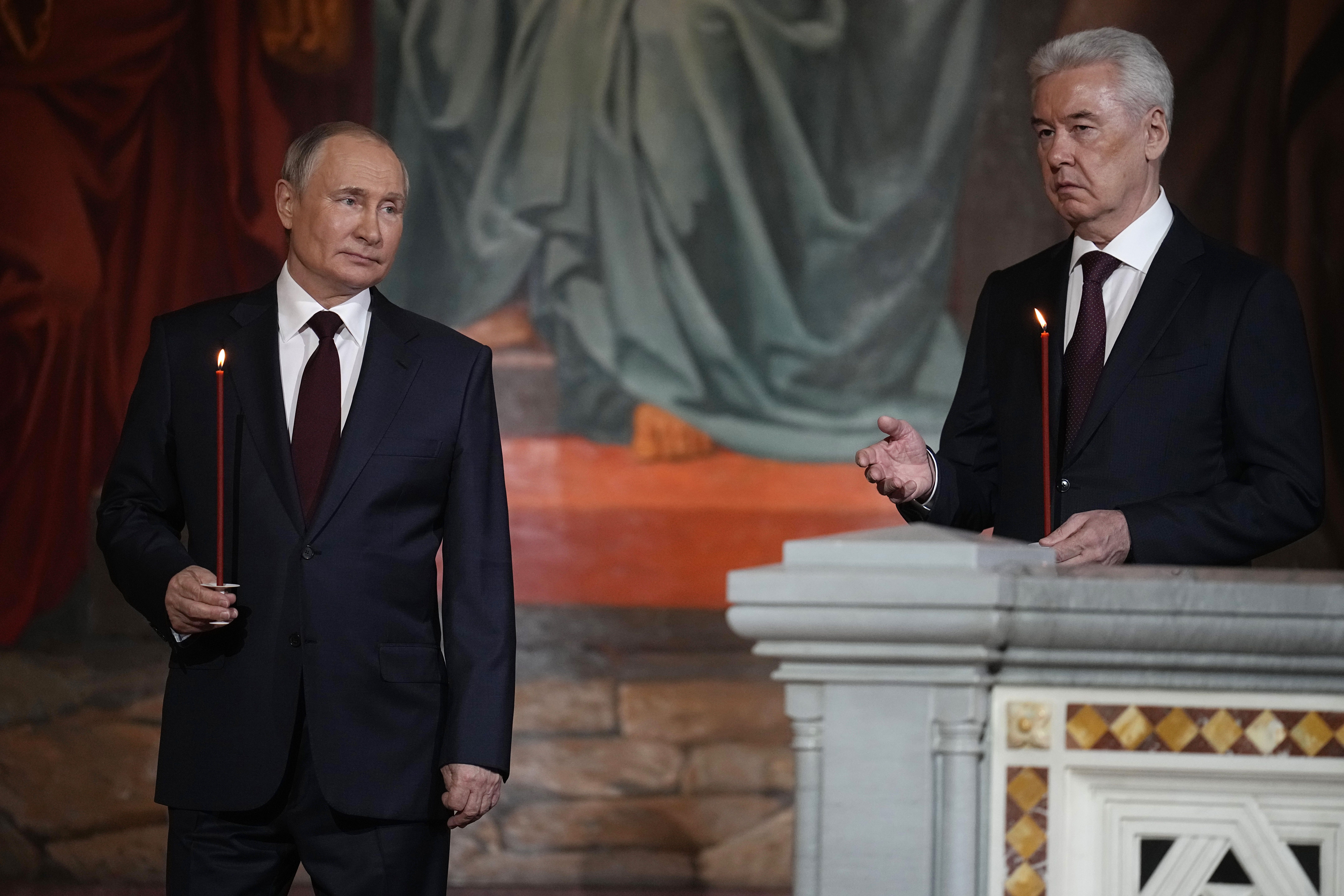 Володимир Путін та Сергій Собянін / © Associated Press