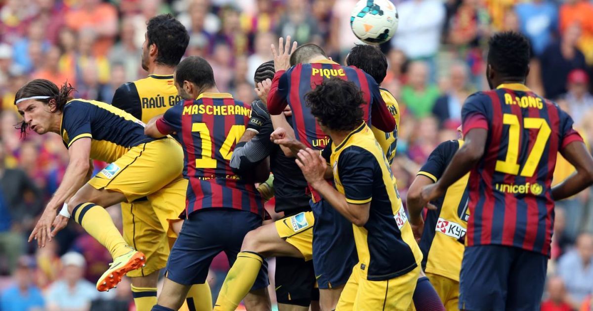 "Барселона" и "Атлетико" в сезоне 2013/14.