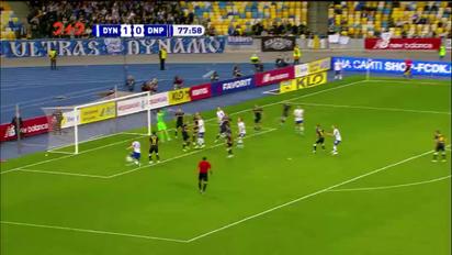 Динамо - Днепр-1 - 2:0. Видео гола Цыганкова