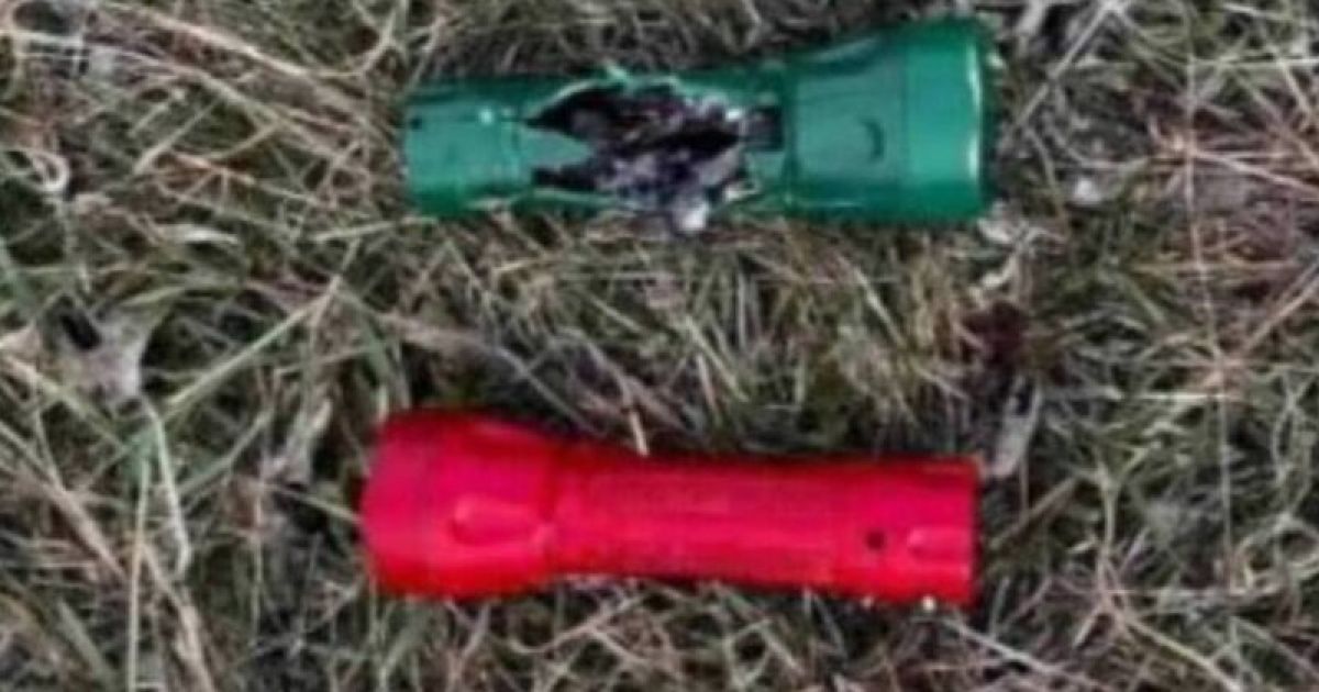 Ліхтарики з вибухівкою на Київщині / Фото: Чабанівська селищна рада