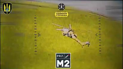 Спецназовцы СБУ сбили российский вертолет с помощью FPV дрона