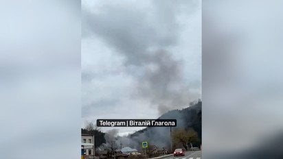 Атаку дронов на Закарпатье 1 апреля сняли на видео