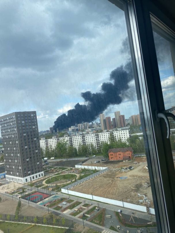 У Москві знову сильна пожежа. Фото: російська пропаганда. / © 