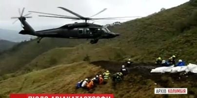 На місці падіння літака у Колумбії знайшли дві чорні скриньки