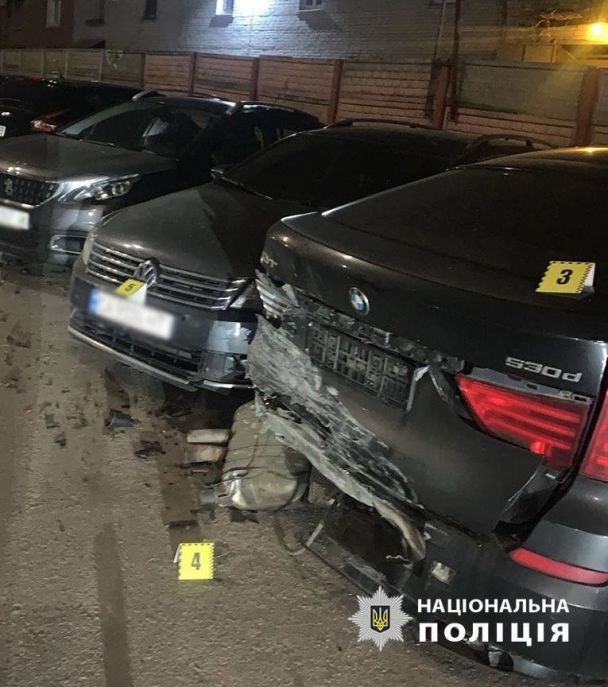 Місце ДТП в Києві / © Поліція Києва / Facebook