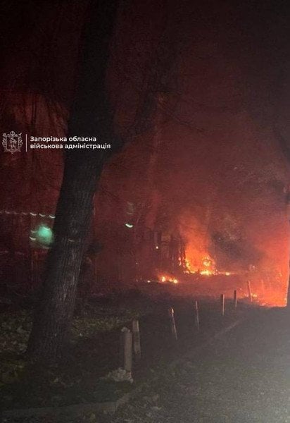 Последствия атаки в Запорожье