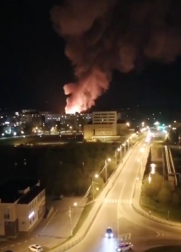 Пожежа в Московській області 22 квітня / Фото: російські телеграм-канали