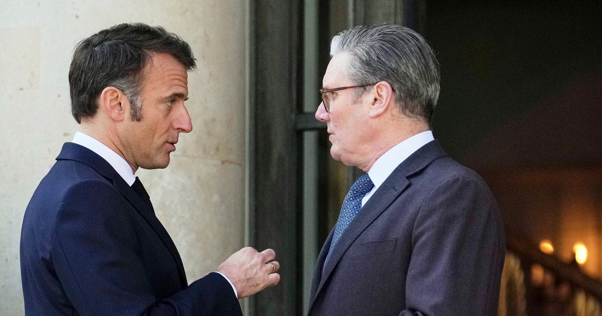 Кір Стармер і Еммануель Макрон