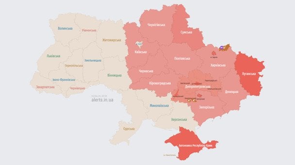 Ряд областей охватила воздушная тревога: где есть опасность