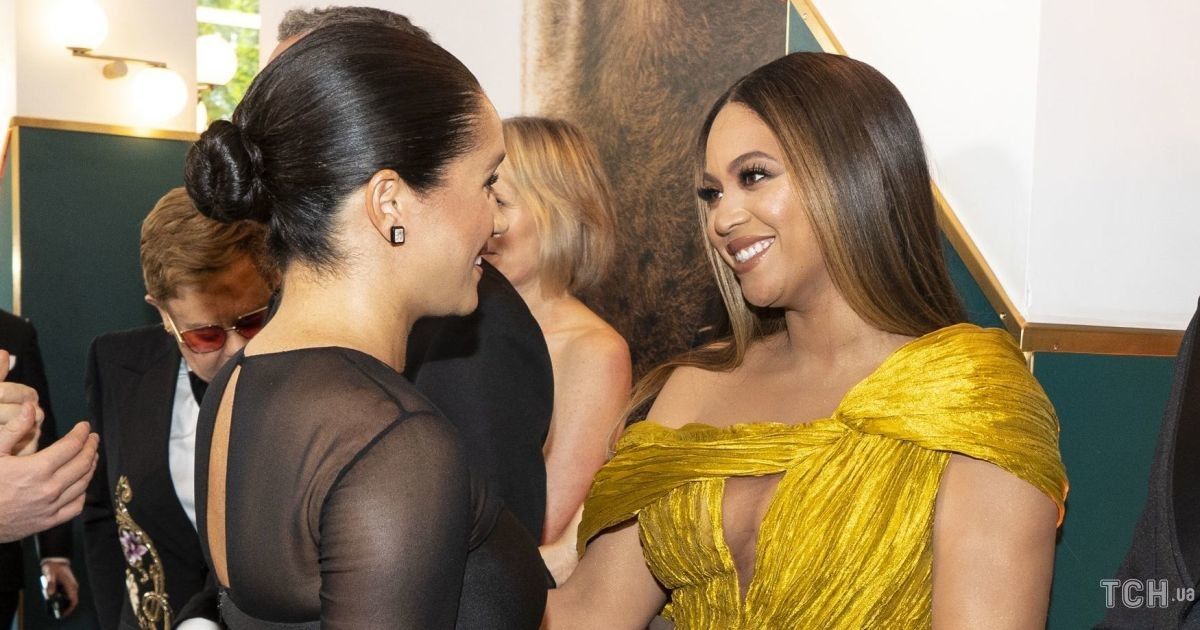 Бейонсе і Меган Маркл на європейській прем'єрі фільму "Король Лев" в Лондоні