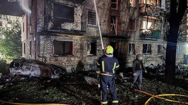 Наслідки атаки на Київ_6 / © ДСНС