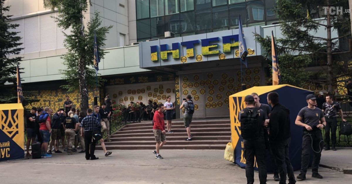 блокування телеканалу Інтер_15 / © фото: Юлія Яценко