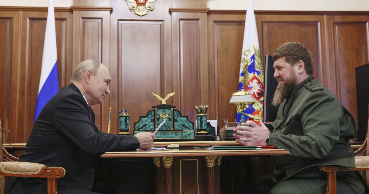 Російський диктатор Володимир Путін і чеченський лідер Рамзан Кадиров