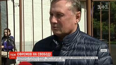 С Александра Ефремова сняли электронный браслет