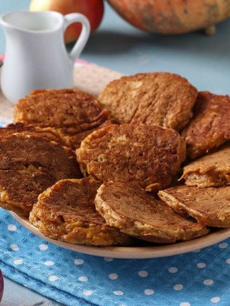 Оладьи из тыквы и яблок