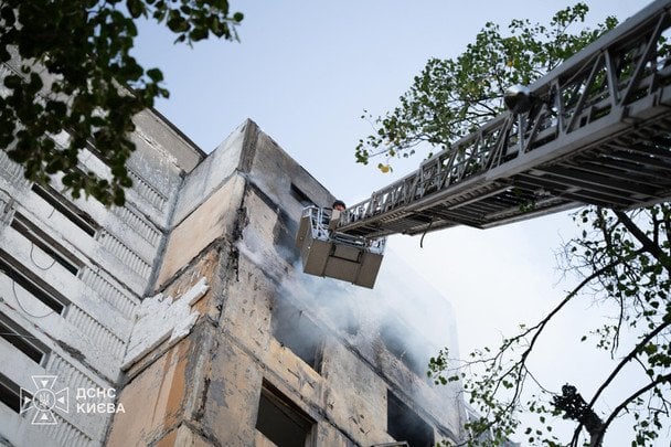 Атака РФ на Київ 3 вересня / © ДСНС України