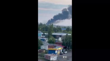 В окупованому Довжанську палає склад з паливо-мастильними матеріалами