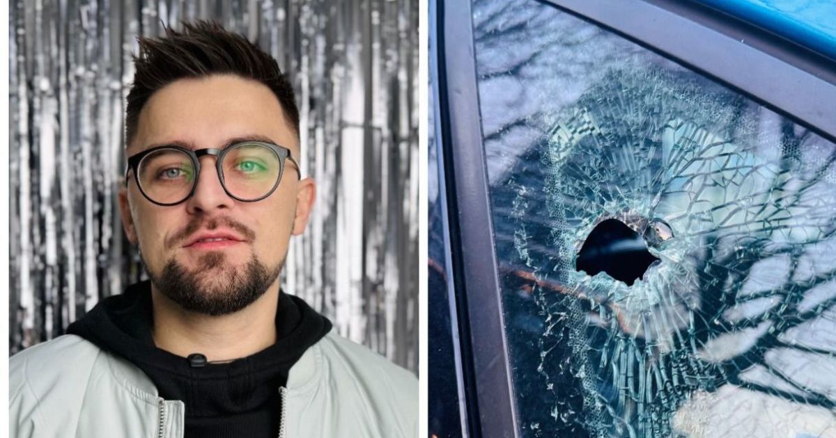 Юлику побили авто в Польше