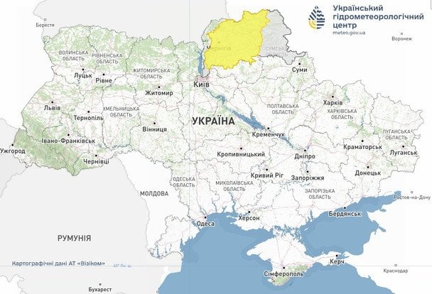 Попередження про весняне водопілля на Десні / © Укргідрометцентр
