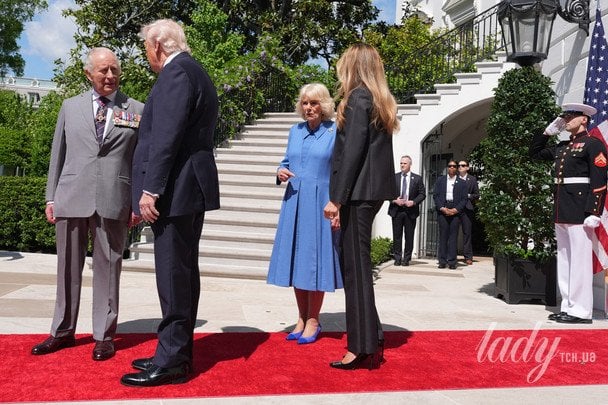 Король Чарльз, королева Камилла, Дональд и Мелания Трамп / © Associated Press