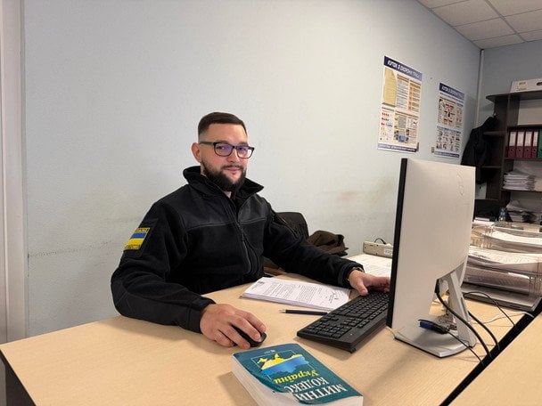 Виталий Лановский на работе