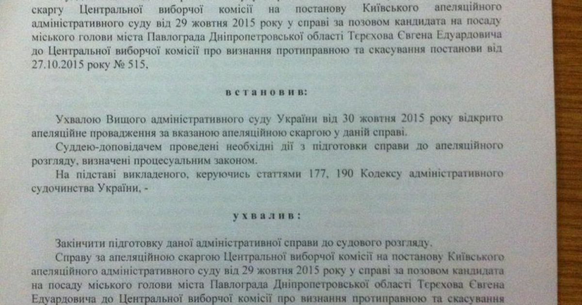 Скарга на рішення апеляційного суду по Павлограду_2 / © ТСН.ua