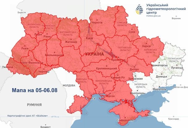 Українців попереджають про надзвичайну пожежну небезпеку / © Укргідрометцентр