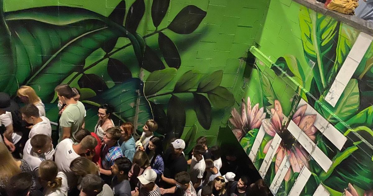 "Червона рута": в Киеве затор в подземном переходе превратился в пение хором