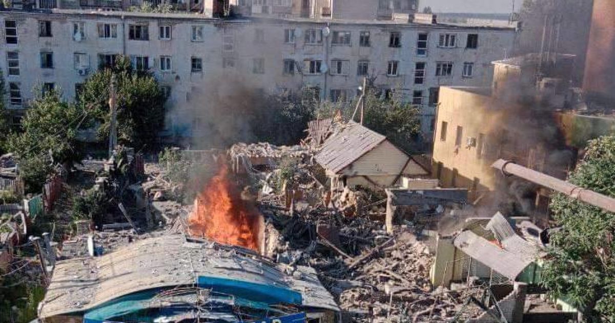 В оккупированных Олешках уничтожили дом гауляйтера Журавка