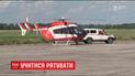 На трассе Киев-Глухов украинские спасатели отработали аэродинамическую эвакуацию