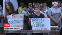 В Кировоградской области протестуют против закрытием роддома, потому что придется ездить рожать за 100 км