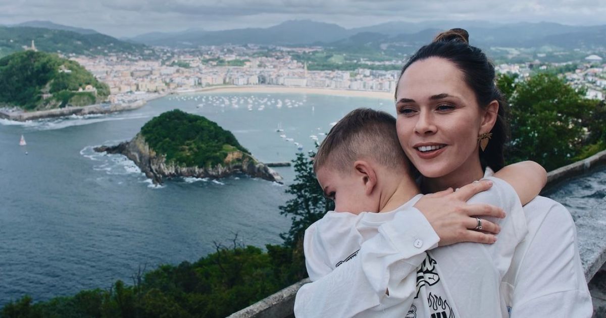 Юлія Саніна з сином