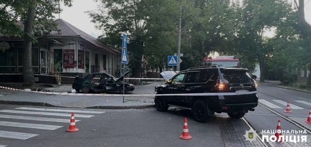 В Миколаєві зіткнулись дві автівки / © ГУ Нацполіції в Миколаївській області