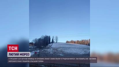На Буковине 15 градусов мороза посреди весны