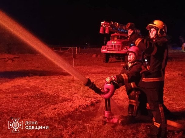 Fire in Odesa region after Russian attack on August 20