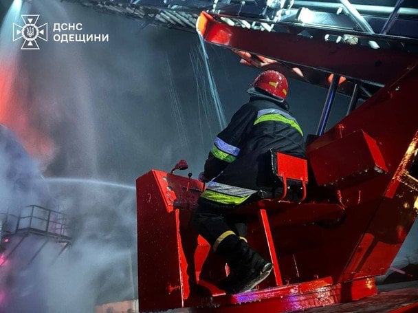 Fire in Odesa region after Russian attack on August 20
