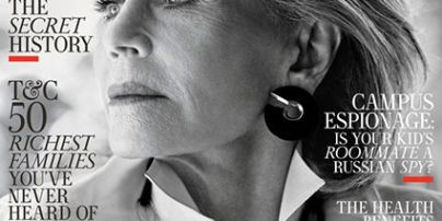Очень смело: 79-летняя Джейн Фонд предстала на обложке журнала без фотошопа