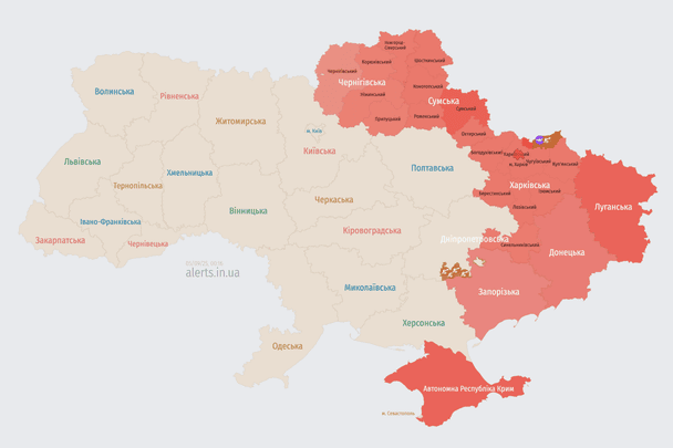 Росія атакує Україну БпЛА: напрямок руху