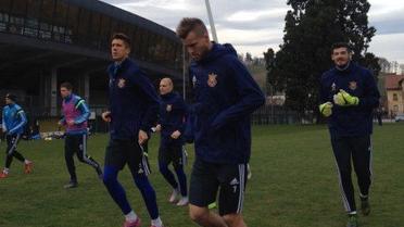 Сборная Украины начала подготовку ко второму матчу против Словении в Мариборе. / © ФФУ