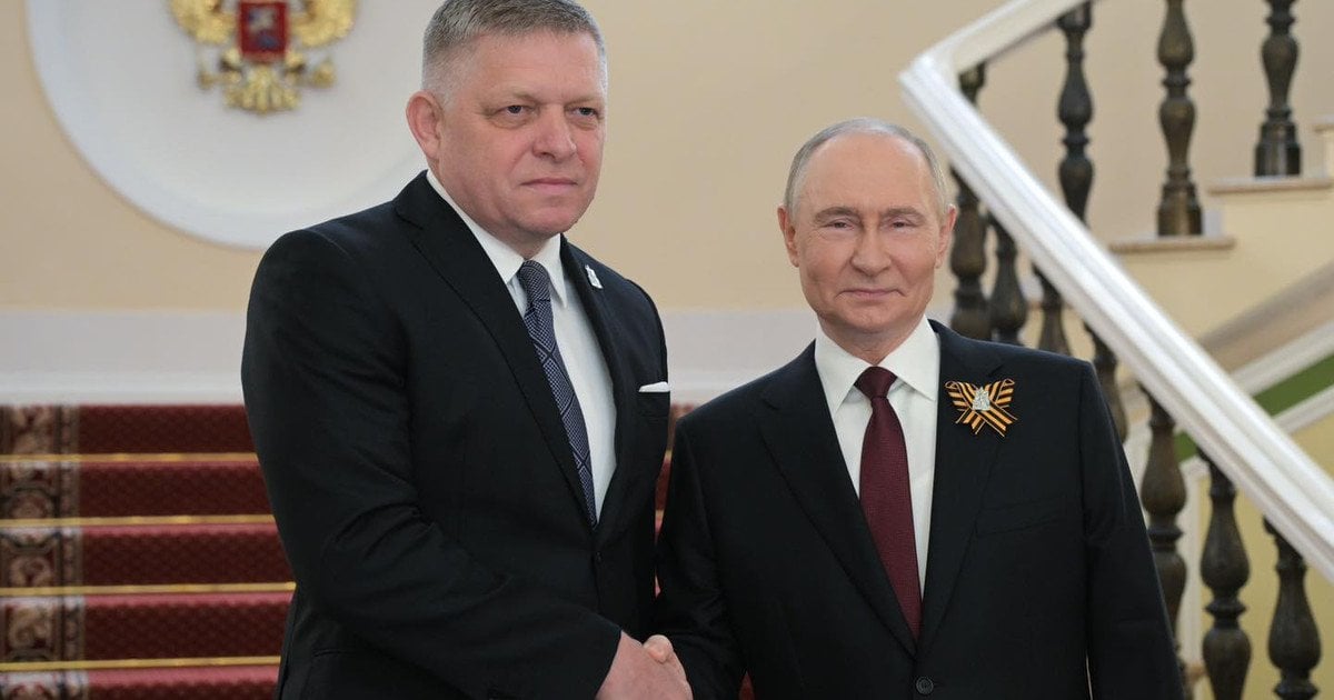 Фицо неоднократно встречался с Путиным. Фото: vlada.gov.sk