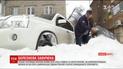Снегопад стал причиной транспортного коллапса в Днепре