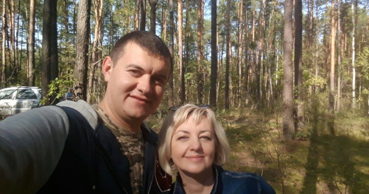 Богдан Марцонь и его мать Алла 