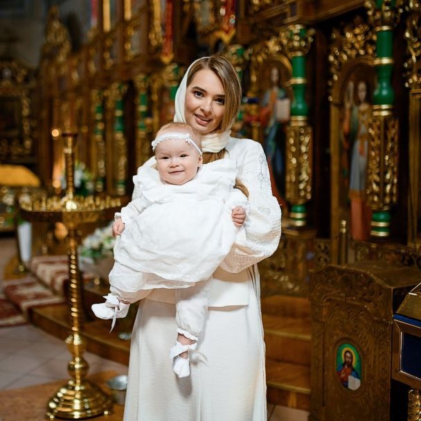 Крещение дочери Натальи Островской / © instagram.com/nataliostrovska