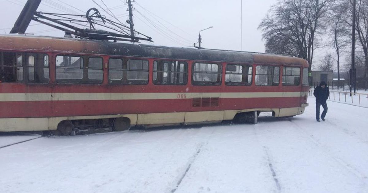 трамвай врізався в стовп_1 / © Вместе