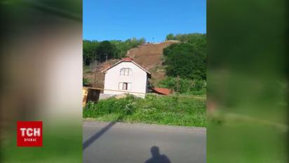 Зсув ґрунту в Мукачеві