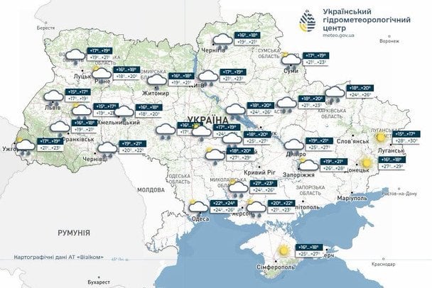 Погода в Україні 8 липня / © Укргідрометцентр