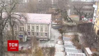 В Киеве выпал первый снег